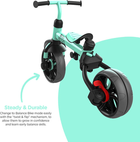 Yvolution Y Velo Flippa 4-in-1, Green/Black