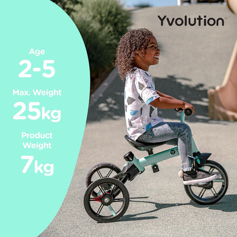 Yvolution Y Velo Flippa 4-in-1, Green/Black