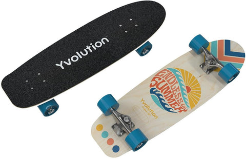Yvolution Cruiser 30" Skateboard With LED Light 5+ Years