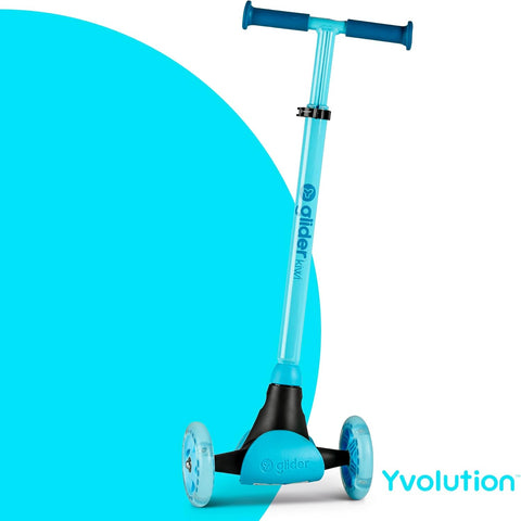 Yvolution Glider Kiwi Blue 3-Wheel Scooter 3-8 Years