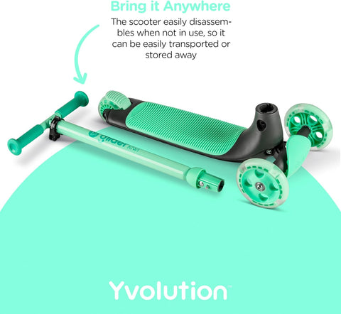 Yvolution Glider Kiwi Green 3-Wheel Scooter 3-8 Years