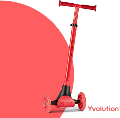 Yvolution Glider Kiwi Red 3-Wheel Scooter 3-8 Years