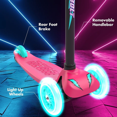 Yvolution Neon Bolt 3-Wheel Pink Scooter 3-5 Years