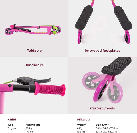 Yvolution Y Fliker A1 Air Drifting, Pink/Green Age 5+